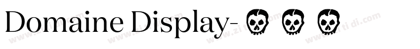 Domaine Display字体转换